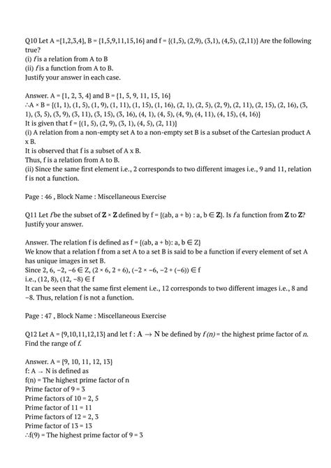 Image result for Class 11 Math Function Exercise Solution