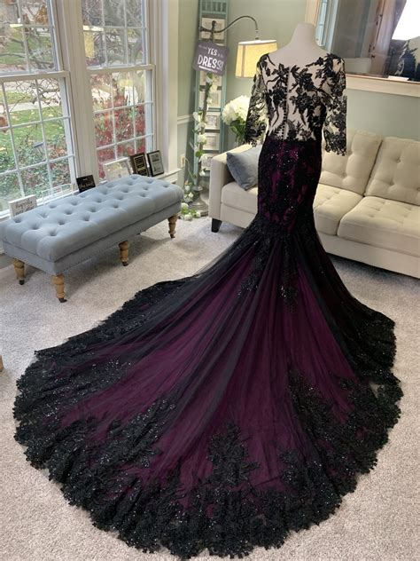 Black And Purple Ball Gowns