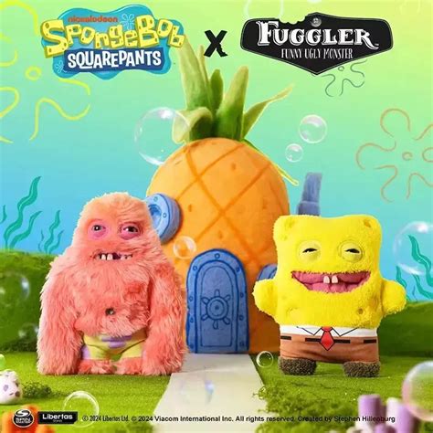 Fuggler Spongebob & Patrick Star Plushies (22 cm)