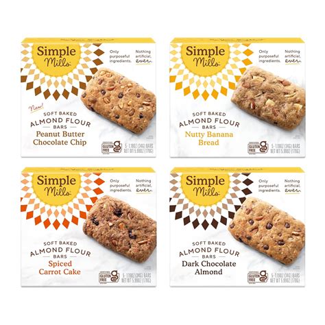 Amazon.com: Simple Mills Almond Flour Snack Bars (Nutty Banana, Spiced ...