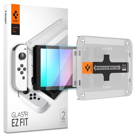 Spigen Ez Fit Tempered Glass Screen Protector for Nintendo Switch OLED