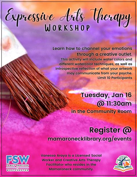 Jan 16 | Expressive Arts Therapy Workshop | Larchmont, NY Patch
