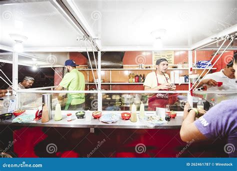 Street Food Cart Serving Delicious Mexican Food in Zacatecas, Mexico ...