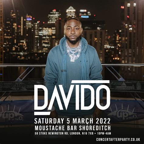 Davido Concert Shoreditch After Party at Moustache Bar Dalston, London ...