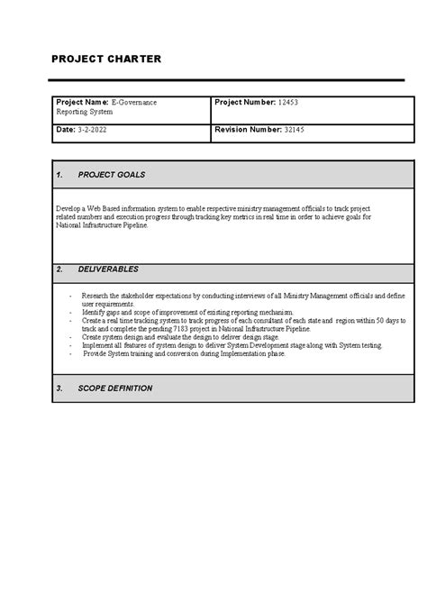 ISB ITPM Assignment 3 - NLA - PROJECT CHARTER Project Name: E ...