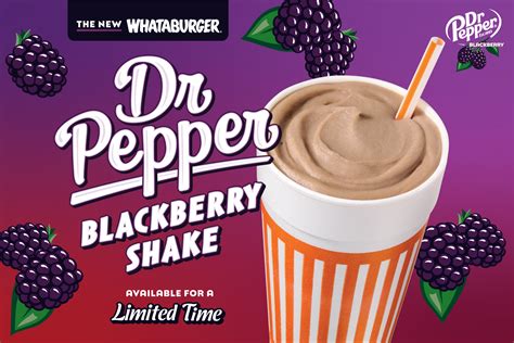 Whataburger® Introduces the New Dr Pepper® Blackberry Shake: A Fresh ...