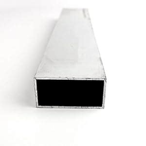 6061 Aluminum Rectangular Tubing, Unpolished (Mill) Finish, Extruded ...