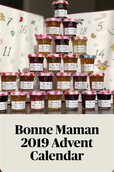 Bonne Maman Jelly Advent Calendar - Printable And Enjoyable Learning