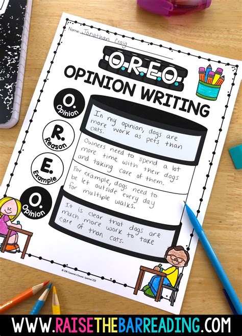 Oreo Persuasive Writing Graphic Organizer Opinion Writing