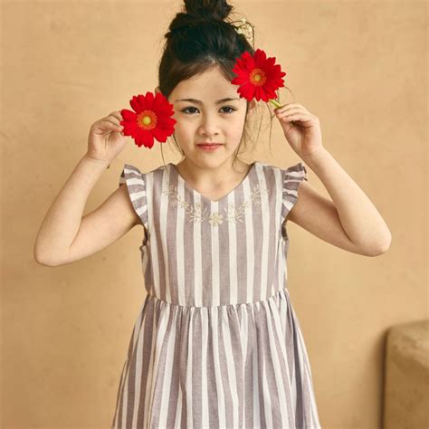 【楽天市場】【セール 40%OFF】【25年新作！待望の入荷】【綿100% 】コットン100％ 子供服 女の子 コットンストライプティアード ...