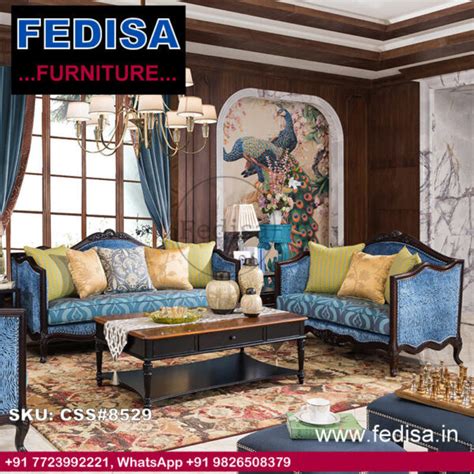 Buy Modern Classic Sofa Set 3 Seater Wooden Sofa Online Fedisa Sofa ...