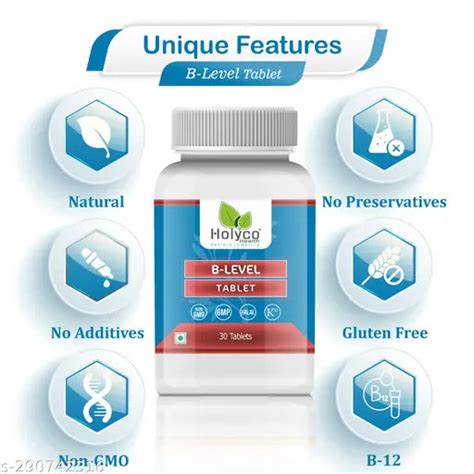 B-Level Tablet - 30 tables | Vitamin B12,Supports healthy digestion an ...