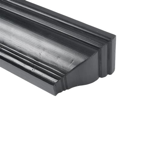 PRINZ Shelves Large 36" Black Wash Crown Molding Wood, Contemporary ...