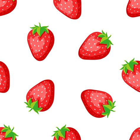 Cartoon Strawberry Wallpaper