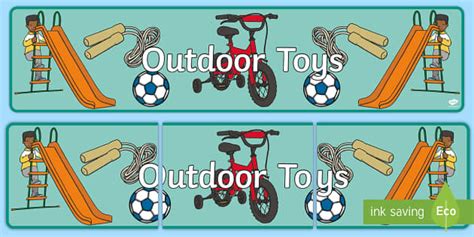 Outdoor Toys Display Banner