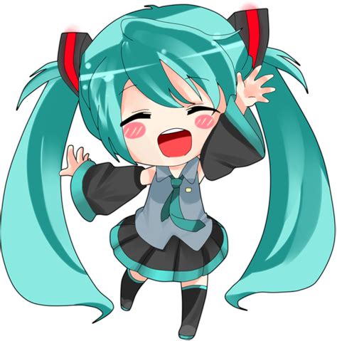 Hatsune Miku Chibi Render by KenjiOkumura on DeviantArt