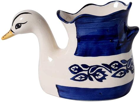 Indian Duck Shaped Ceramic Indoor Flower Pot Planter Indoor Outdoor ...