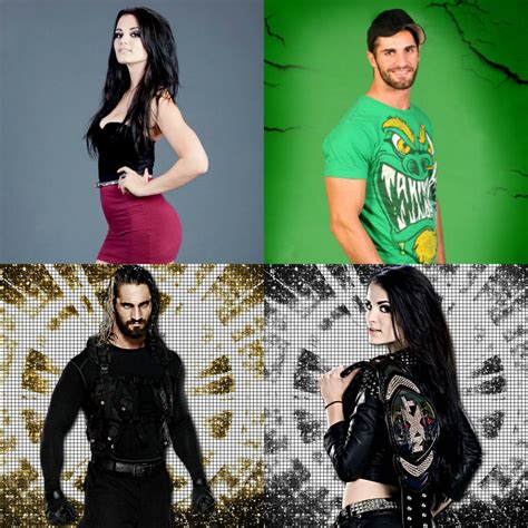 Solve Saige (Seth Rollins and Paige) Then and Now jigsaw puzzle online ...