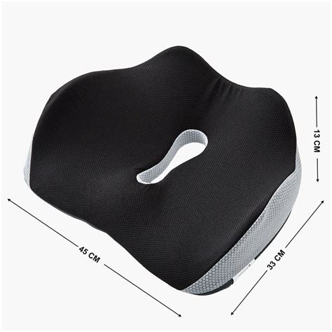 Buy Slumber Yiwu Memory Foam Seat Cushion - 45x33x13cm from Home Centre ...