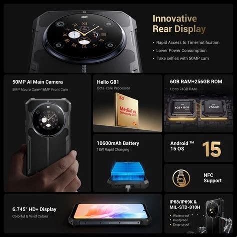 GLOBAL VERSION Fossibot F109S 4G IP68 Phone Dual India | Ubuy