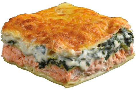 Lasagne zalm en spinazie bak 2,4kg kist 2 stuks (197015  