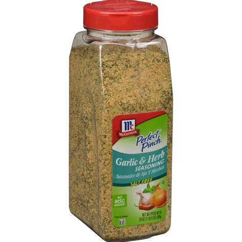 Mccormick Perfect Pinch Garlic & Herb Seasoning, 19 Oz - One 19 Ounce ...