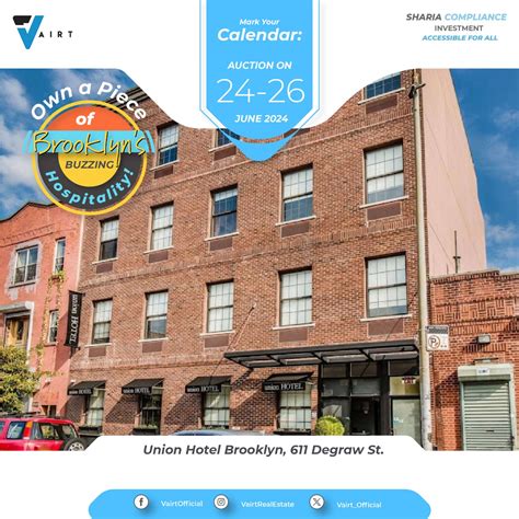 Vairt - 🔑Own a Piece of Brooklyn's Buzzing Hospitality! Union Hotel ...