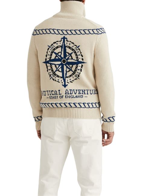 Morris Stockholm Fisher Zip Cardigan - Off-White | Follestad