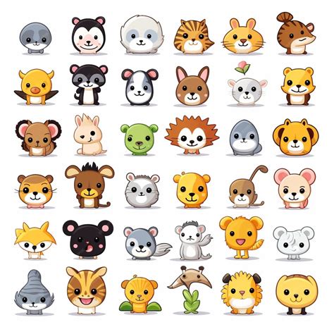 Premium AI Image | Animals and Nature Emojis 2d cartoon vector ...