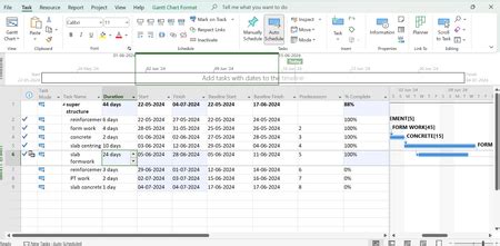 Image result for Microsoft Project Schedule Update Progress