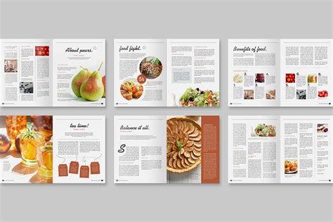 Food Cookbook Magazine Template [Indesign, INDD] - BrandPacks