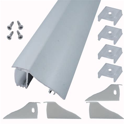 Buy Litever 4 Pack 1M/3.3ft Aluminum LED Channels for DIY Up-Down Wall ...