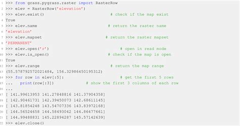 Pygrass: An Object Oriented Python Application Programming Interface ...