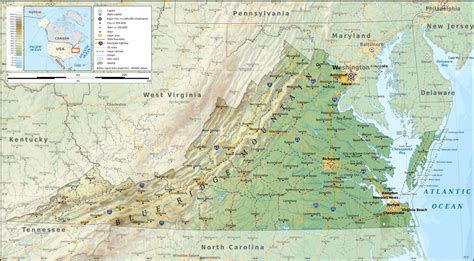 Virginia Cities Map - Guide of the World