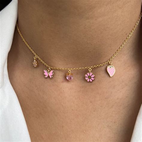 Sweet Blossom Charm Necklace 4.36 Grams, 18KT Gold – Doodles by Purvi