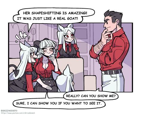 cerberus, helltaker, and baphomet (original and 1 more) drawn by grizz ...