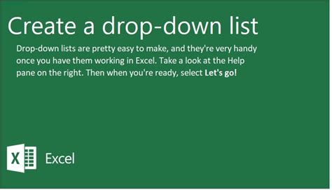 Image result for Excel Drop Down Select Tutorial