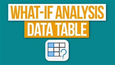 Data Table in Excel 的图像结果