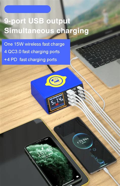 MECHANIC ICHARGE 8 MAX 8-PORT QC 3.0 WIRELESS INTELLIGENT SUPER FAST ...