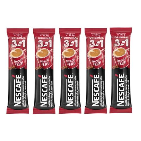 Nescafe Original 3 in 1 Instant Coffee Mix, Instant Coffee Sachets, 3 ...