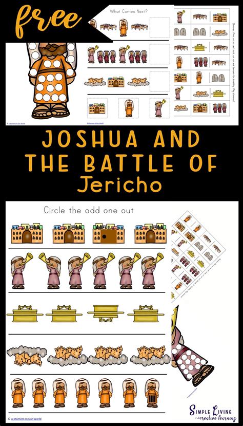 Joshua and the Battle of Jericho Printable Pack in 2024 | Battle of jericho, Sunday school kids ...
