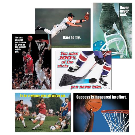 Trend Sports Motivational Poster Set, 6/Pkg : Amazon.in: Home & Kitchen