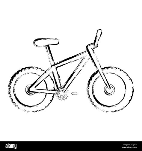 Isolated sketch of a bicycle - Vector illustration Stock Vector Image & Art - Alamy