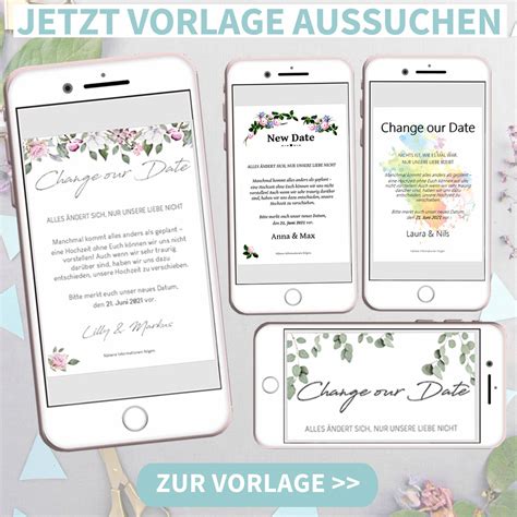 Hochzeit Verschieben Text Neue Einladung