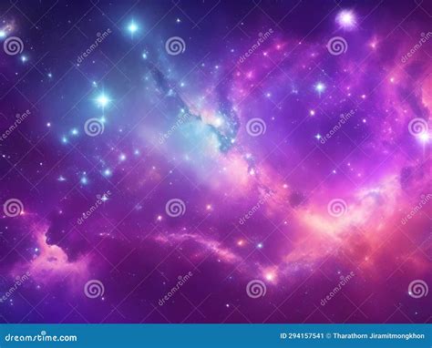 Stellar Symphony: Galaxy and Space Sky Fantasy Stock Illustration - Illustration of galactic ...