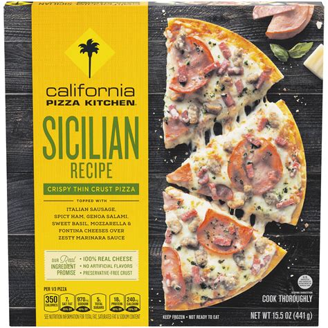California Pizza Kitchen Crispy Thin Crust Sicilian Pizza 15.5oz Box ...
