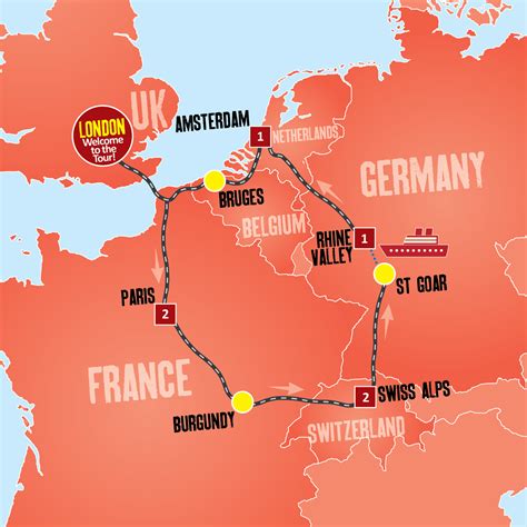 Europe Trip Map 的图像结果