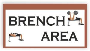 Ordershock Branch Area Sign Board For Gym, Gym Section Sign Board 8x4 ...