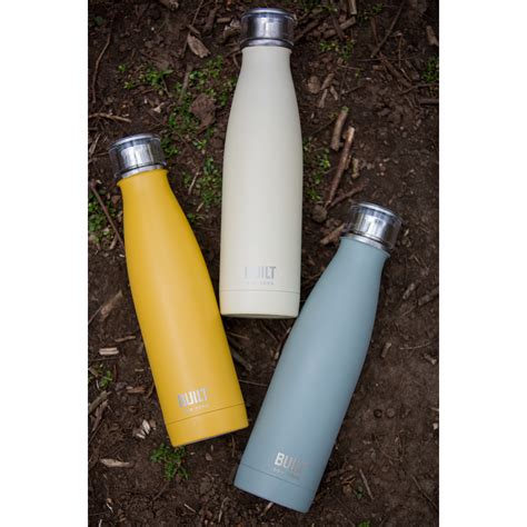 Built 500ml Double Walled Stainless Steel Water Bottle Storm Grey