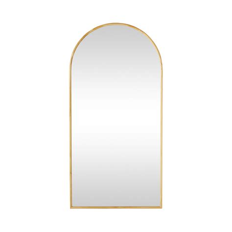 Natural Wooden Arched Floor Mirror 90x180cm – Early Settler Australia